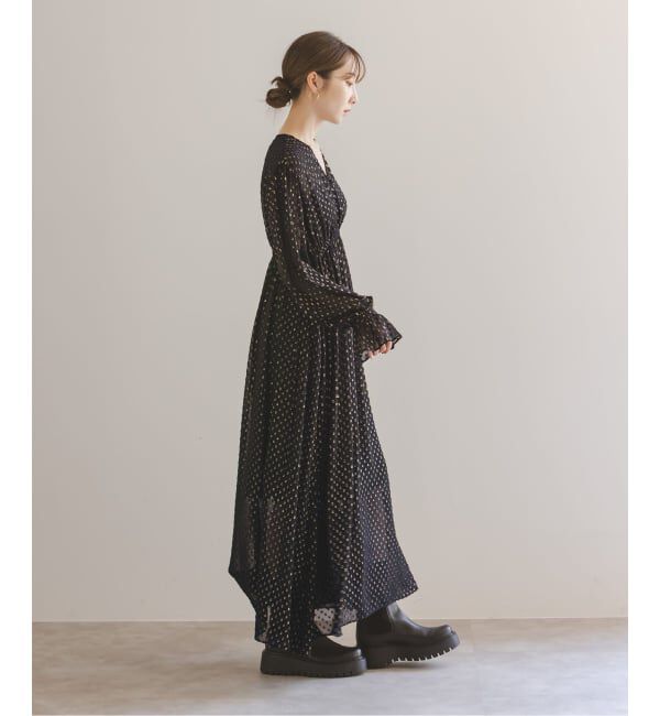 NOBLE「ラメカットジャガード2wayワンピース」|ワンピース|