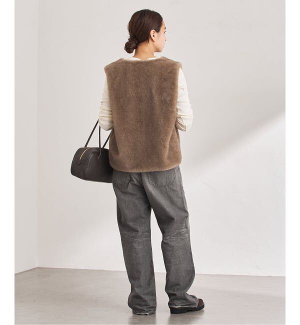 FRAMeWORK「フェイクファーライナーベスト」|ダウンベスト・ベスト|