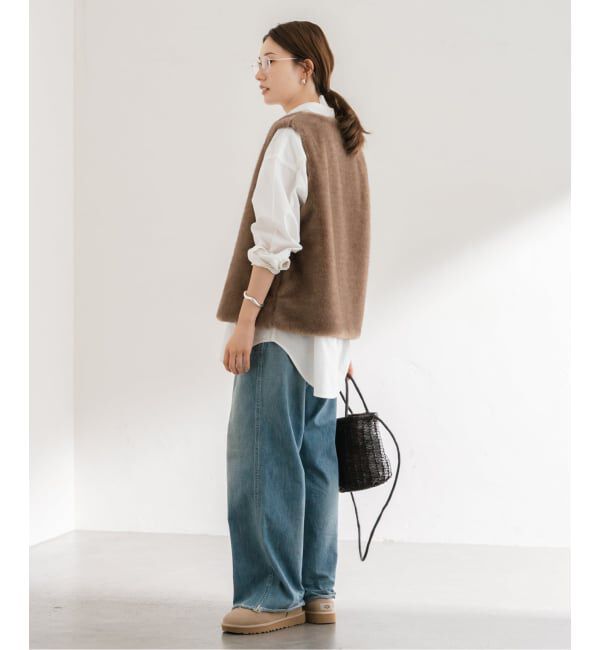 FRAMeWORK「フェイクファーライナーベスト」|ダウンベスト・ベスト|