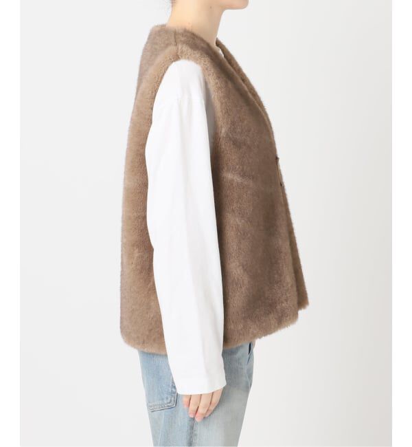 FRAMeWORK「フェイクファーライナーベスト」|ダウンベスト・ベスト|