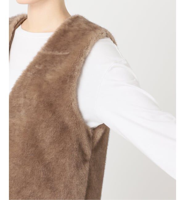 FRAMeWORK「フェイクファーライナーベスト」|ダウンベスト・ベスト|