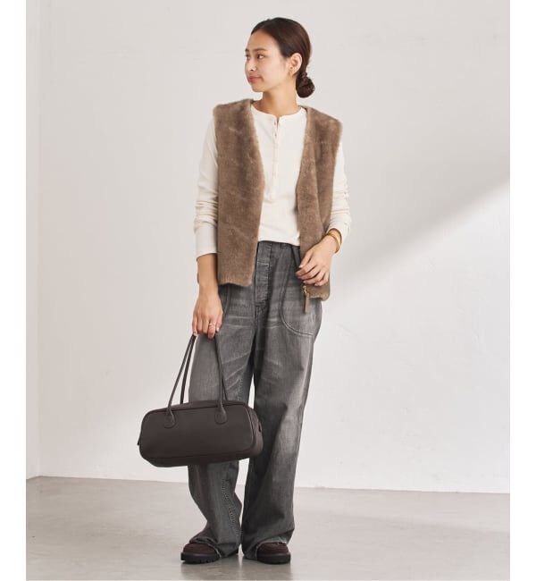 FRAMeWORK「フェイクファーライナーベスト」|ダウンベスト・ベスト|