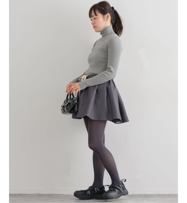 U by SPICK&SPAN「《追加》リブタートルニット」|ニット・セーター|