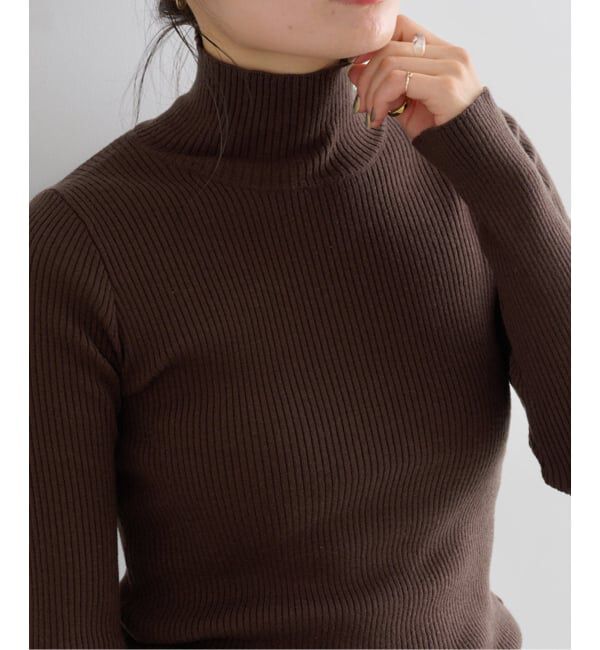U by SPICK&SPAN「《追加》リブタートルニット」|ニット・セーター|