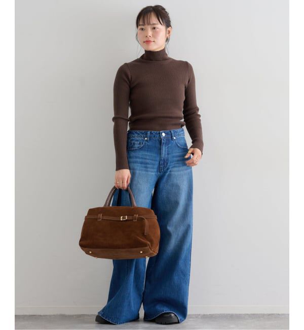 U by SPICK&SPAN「《追加》リブタートルニット」|ニット・セーター|