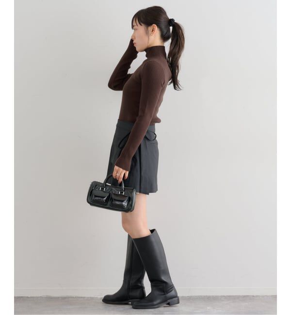 U by SPICK&SPAN「《追加》リブタートルニット」|ニット・セーター|