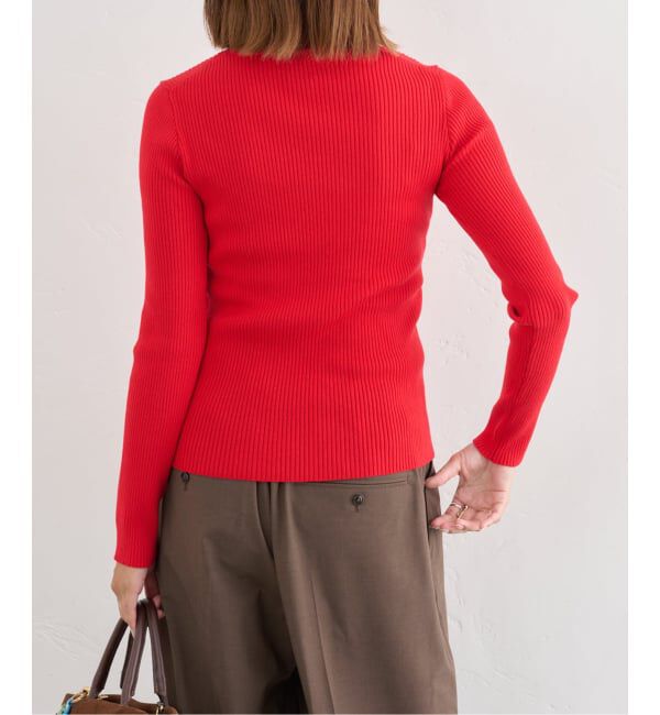 U by SPICK&SPAN「《追加》リブタートルニット」|ニット・セーター|