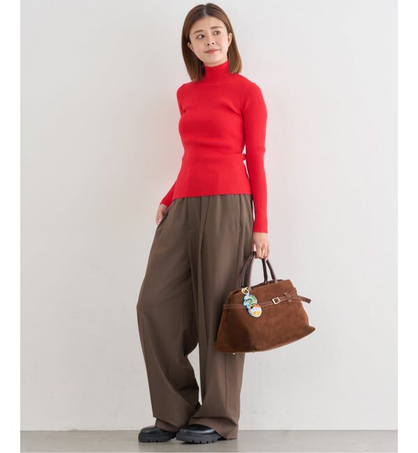 U by SPICK&SPAN「《追加》リブタートルニット」|ニット・セーター|