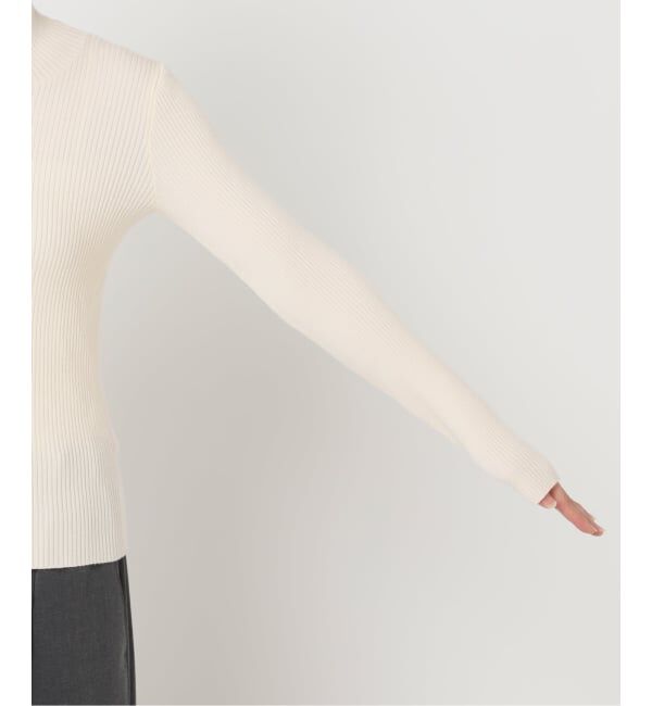 U by SPICK&SPAN「《追加》リブタートルニット」|ニット・セーター|