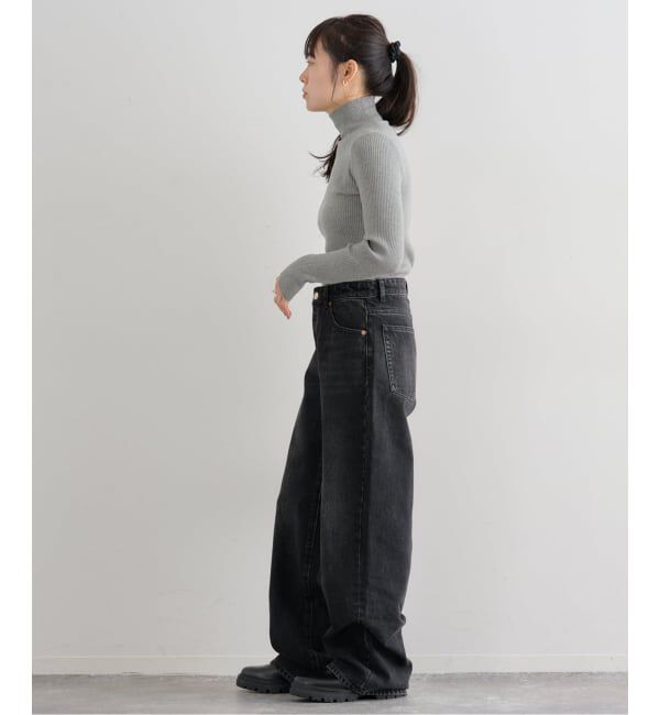 U by SPICK&SPAN「《追加》リブタートルニット」|ニット・セーター|