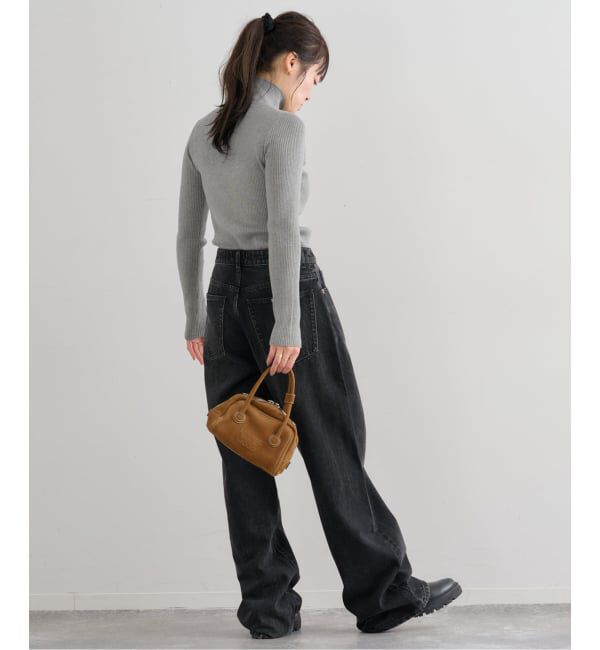 U by SPICK&SPAN「《追加》リブタートルニット」|ニット・セーター|