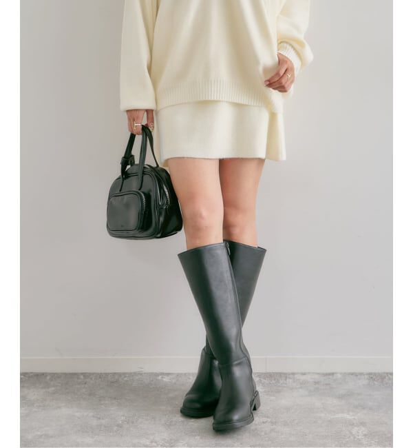 U by SPICK&SPAN「FLUFFYニットミニスカート」|スカート|