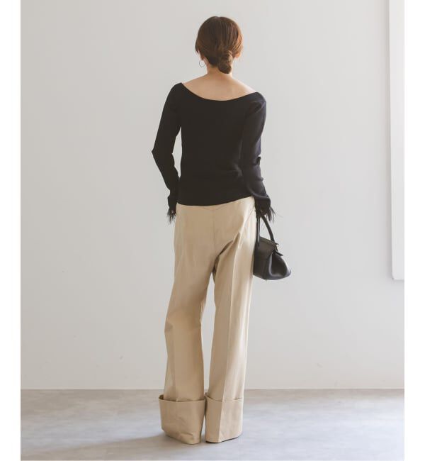 NOBLE「オーストリッチカフスタイトニット」|ニット・セーター|