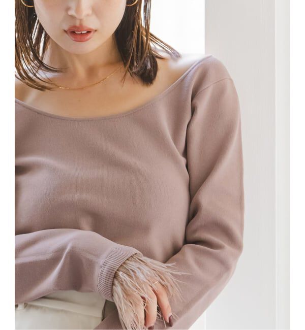 NOBLE「オーストリッチカフスタイトニット」|ニット・セーター|