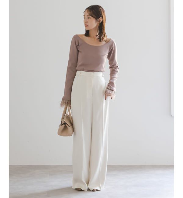 NOBLE「オーストリッチカフスタイトニット」|ニット・セーター|