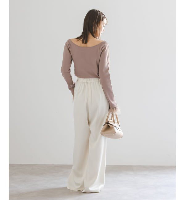 NOBLE「オーストリッチカフスタイトニット」|ニット・セーター|