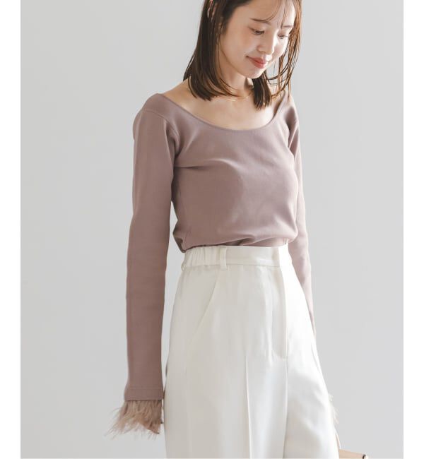 NOBLE「オーストリッチカフスタイトニット」|ニット・セーター|