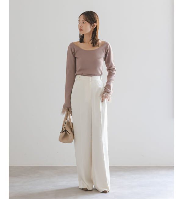 NOBLE「オーストリッチカフスタイトニット」|ニット・セーター|