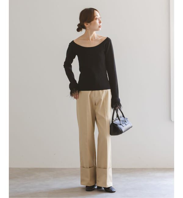 NOBLE「オーストリッチカフスタイトニット」|ニット・セーター|