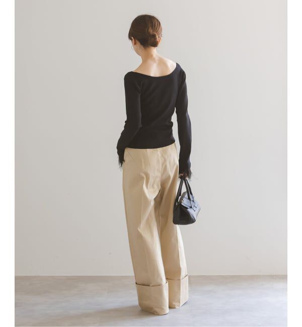 NOBLE「オーストリッチカフスタイトニット」|ニット・セーター|