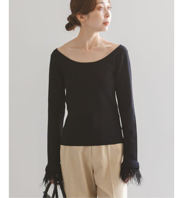 NOBLE「オーストリッチカフスタイトニット」|ニット・セーター|