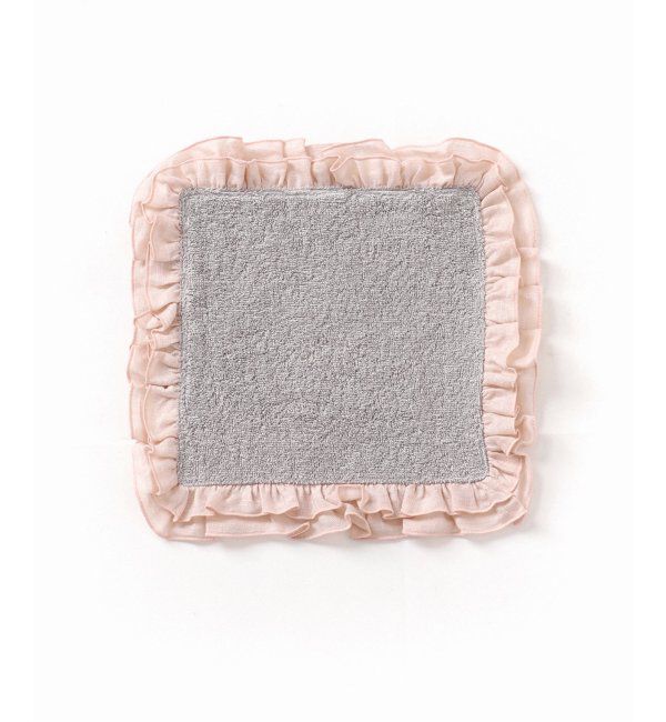  「【BORGO DELLE TOVAGLIE/ボルゴ デレ トヴァーリ】別注フリルミニタオル」|ハンカチ|ピンク A