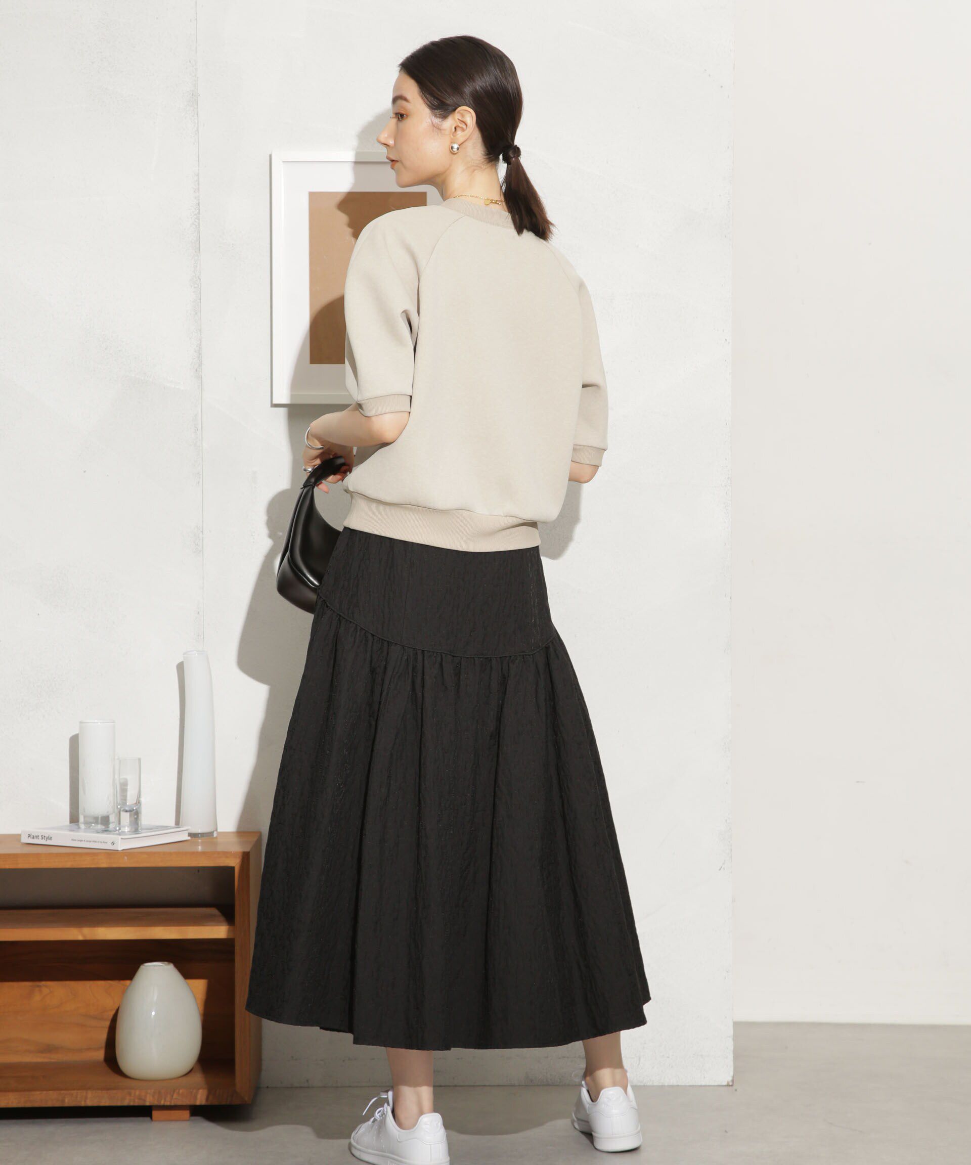 nano･universe「ふくれジャガードボリュームギャザースカート」|スカート|