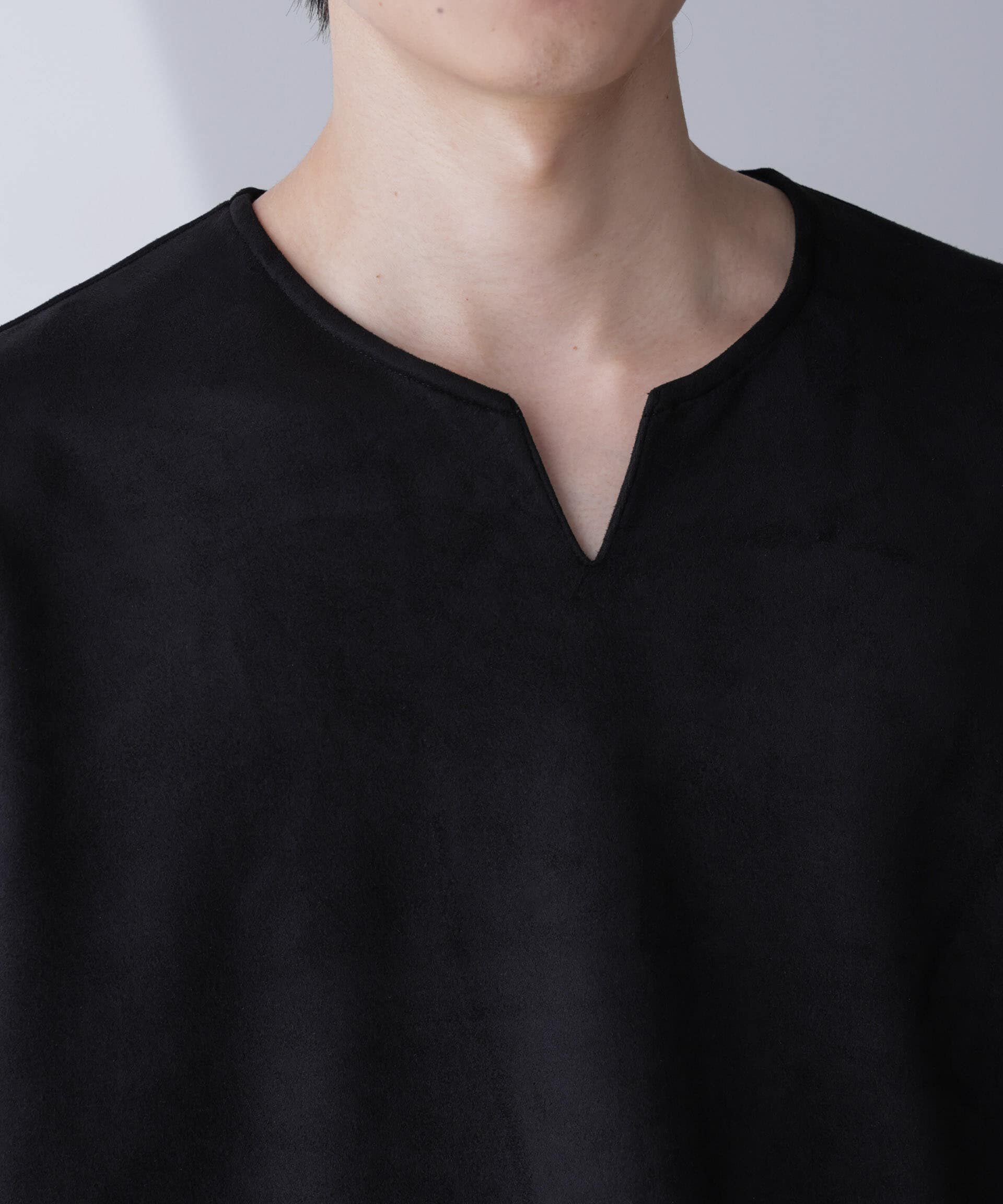 nano･universe「フェイクスエードリラックスTシャツ 半袖」|Tシャツ・カットソー|