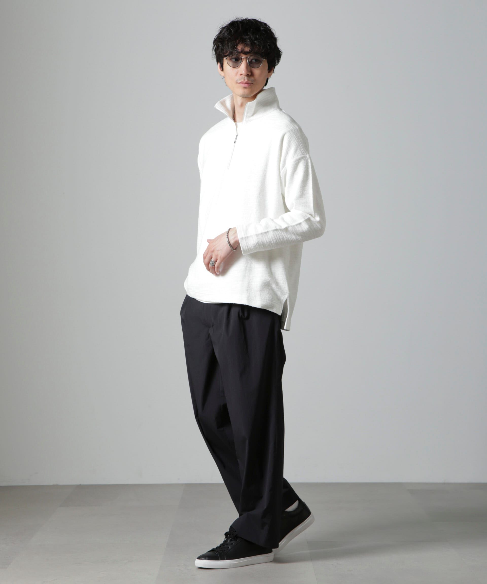 nano･universe「ブークレジャガード ハーフZIP 長袖」|Tシャツ・カットソー|