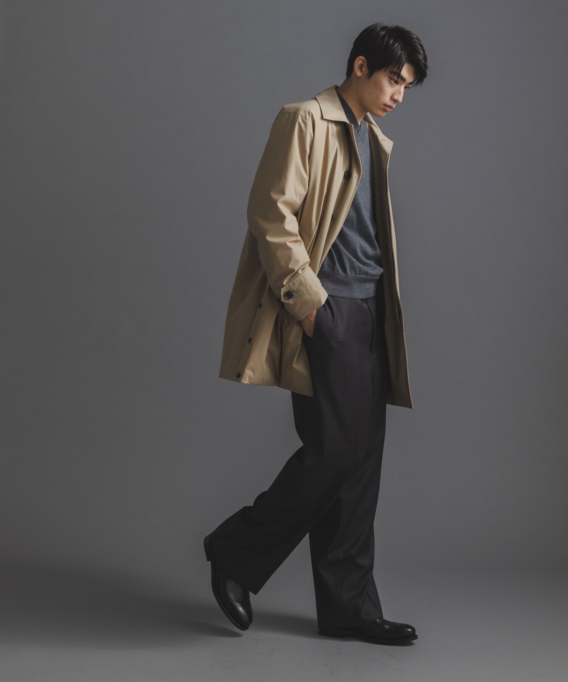 nano･universe「「西川ダウン(R)」ステンカラーダウン」|ダウン|