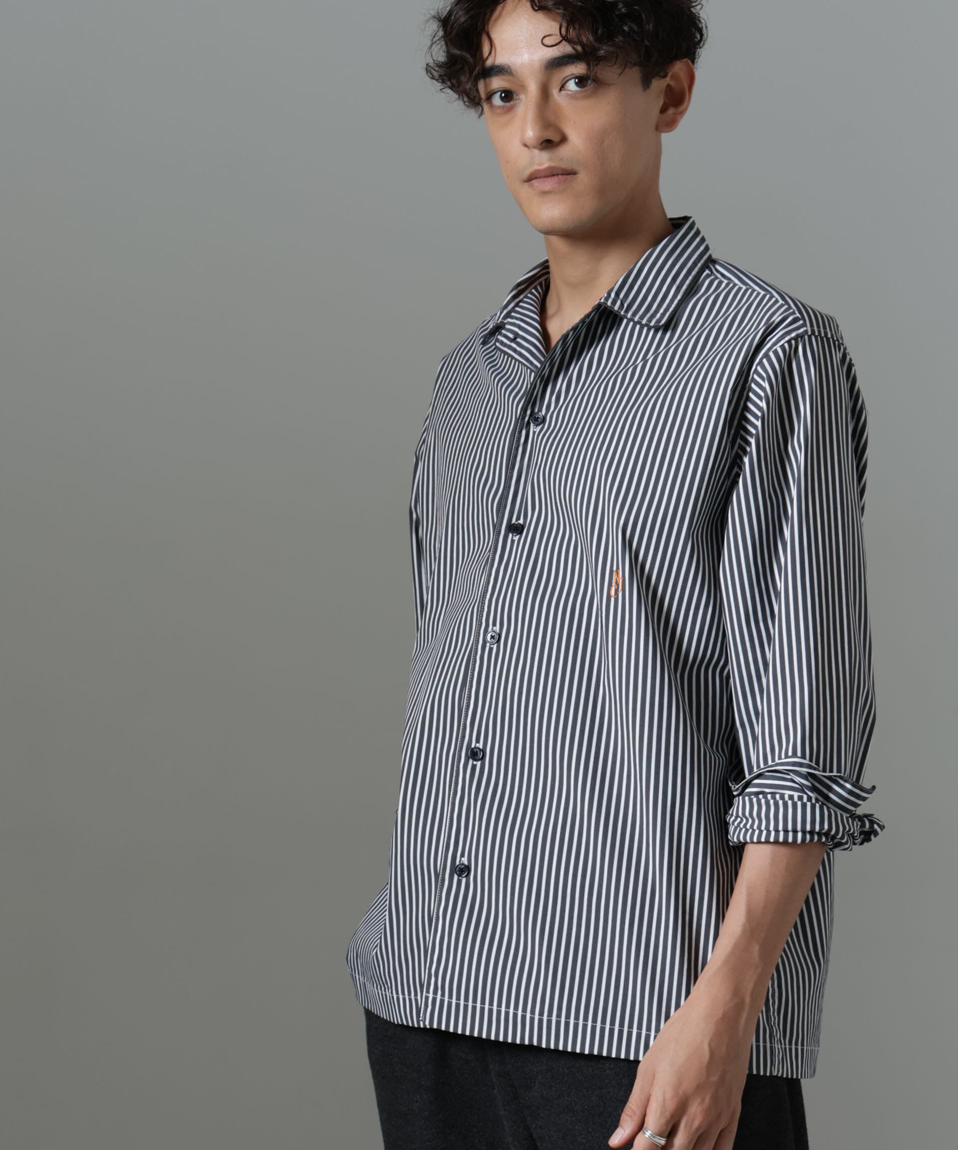 nano･universe「｢NJ/CLUB｣HOMESTOCK ストライプシャツ」|シャツ・ブラウス|