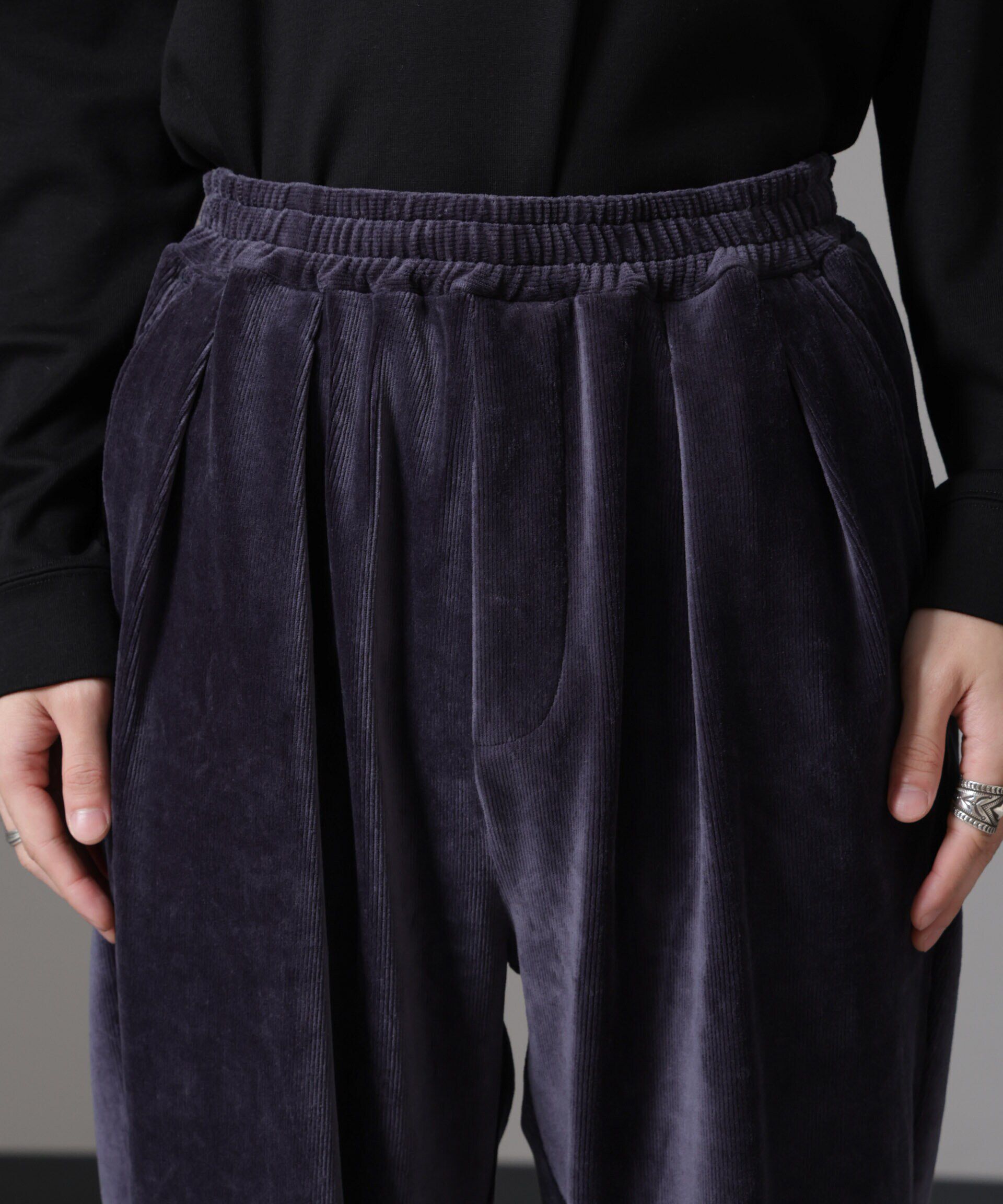 nano･universe「カットコーディロイロングパンツ」|チノ|