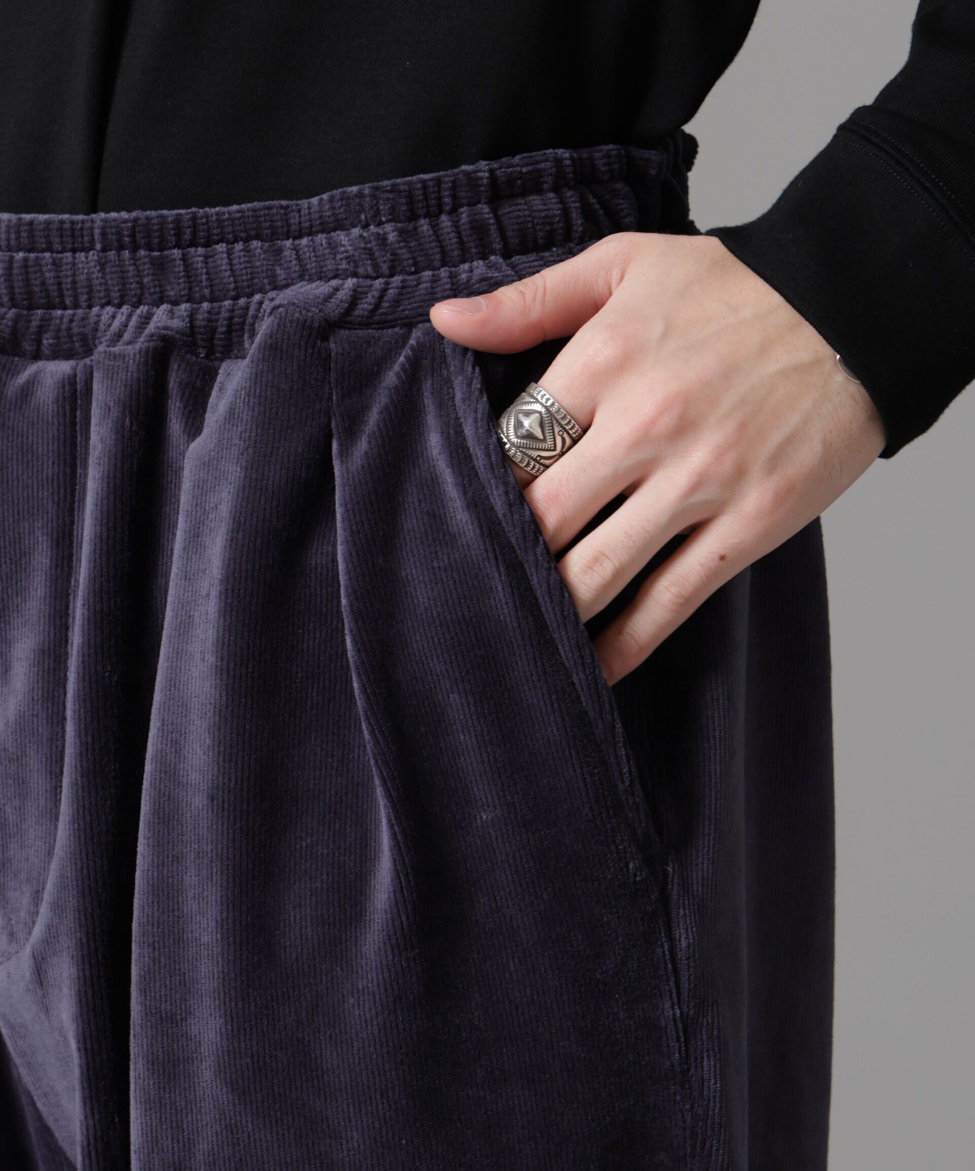 nano･universe「カットコーディロイロングパンツ」|チノ|