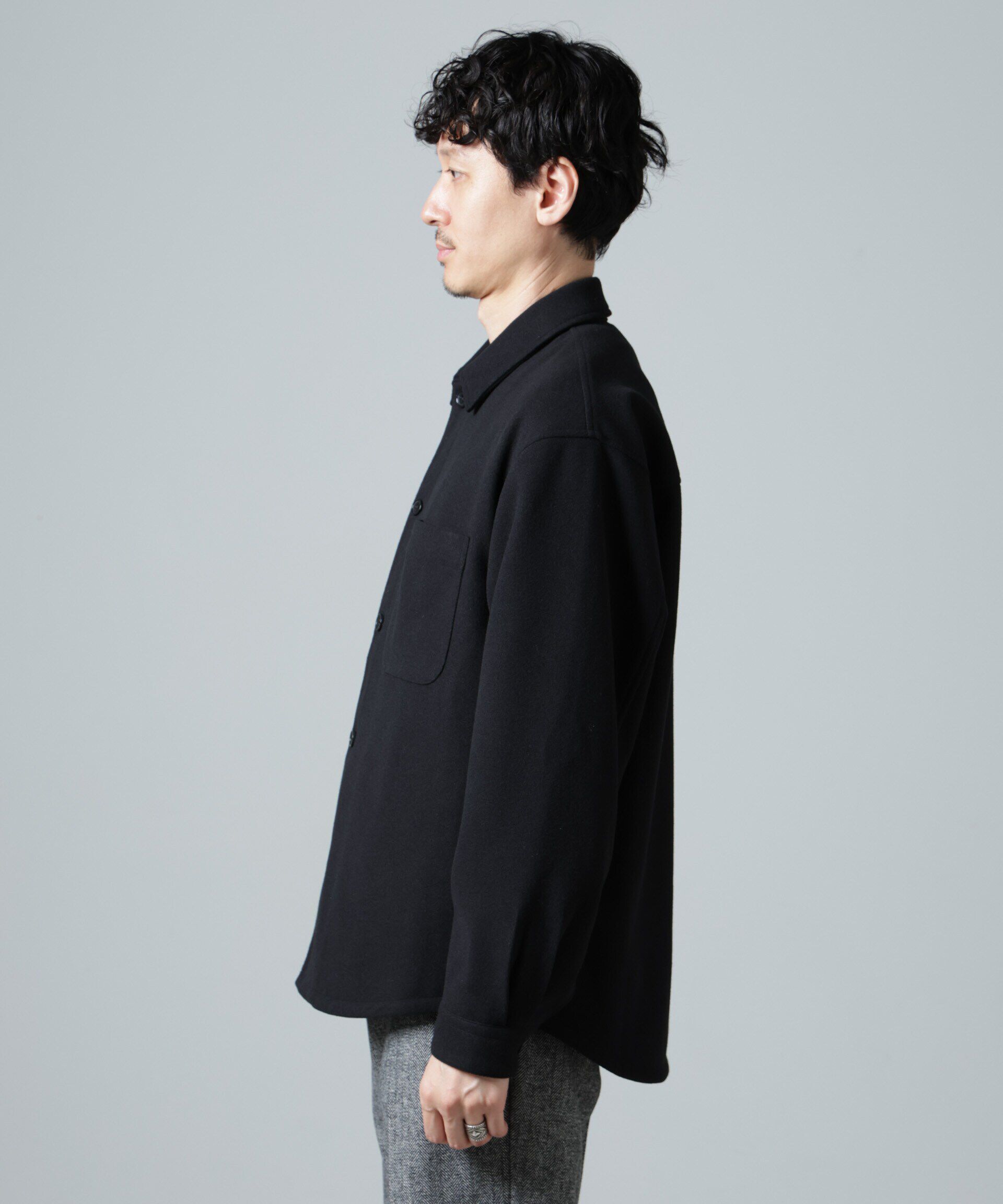 nano･universe「テックメルトン CPOシャツブルゾン」|ブルゾン・スタジャン|