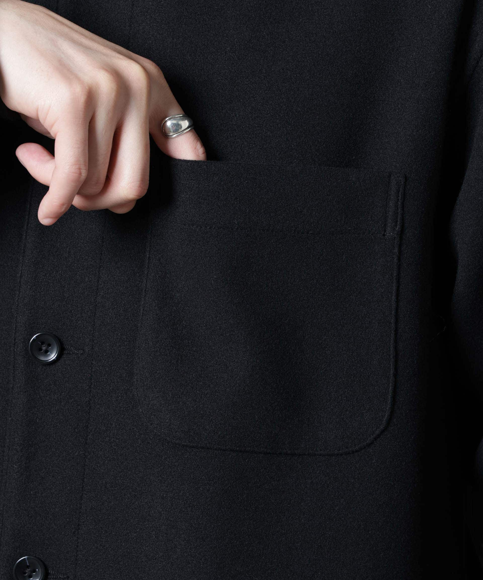 nano･universe「テックメルトン CPOシャツブルゾン」|ブルゾン・スタジャン|