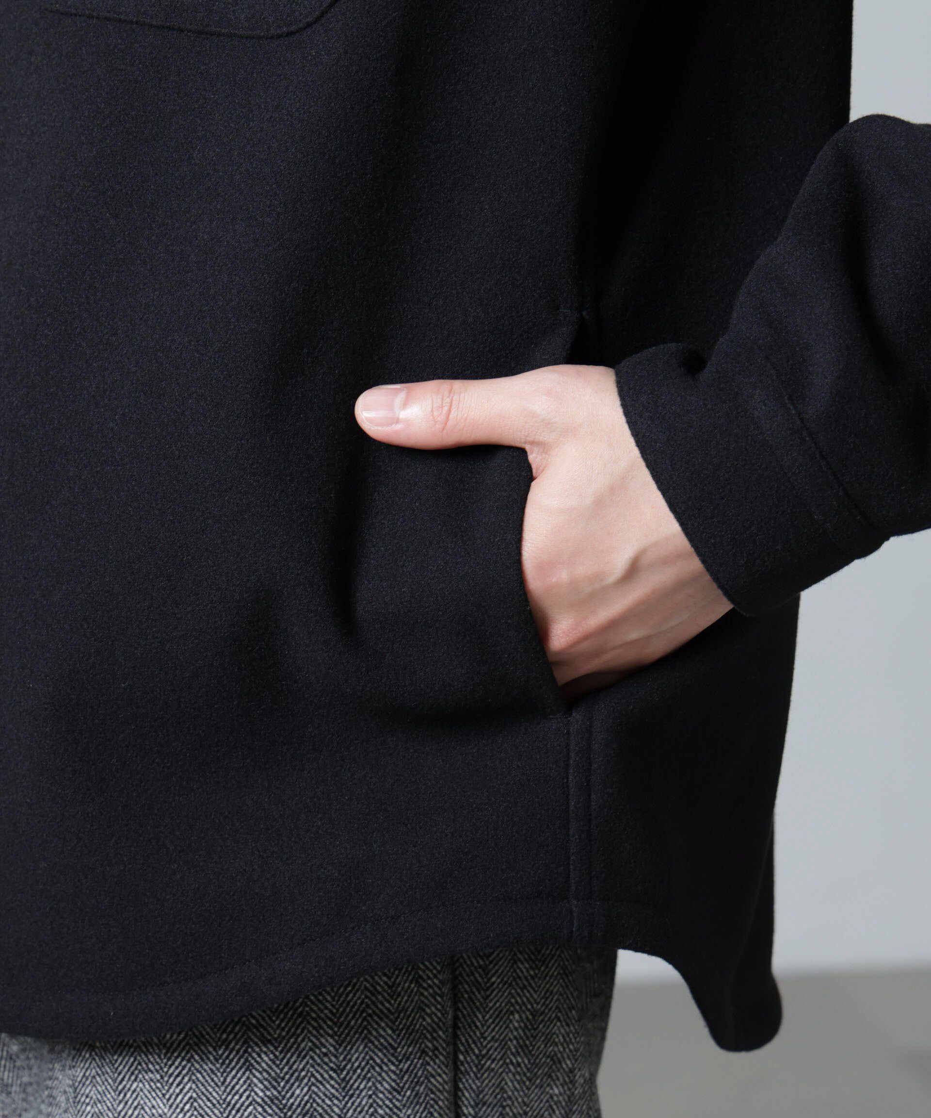 nano･universe「テックメルトン CPOシャツブルゾン」|ブルゾン・スタジャン|