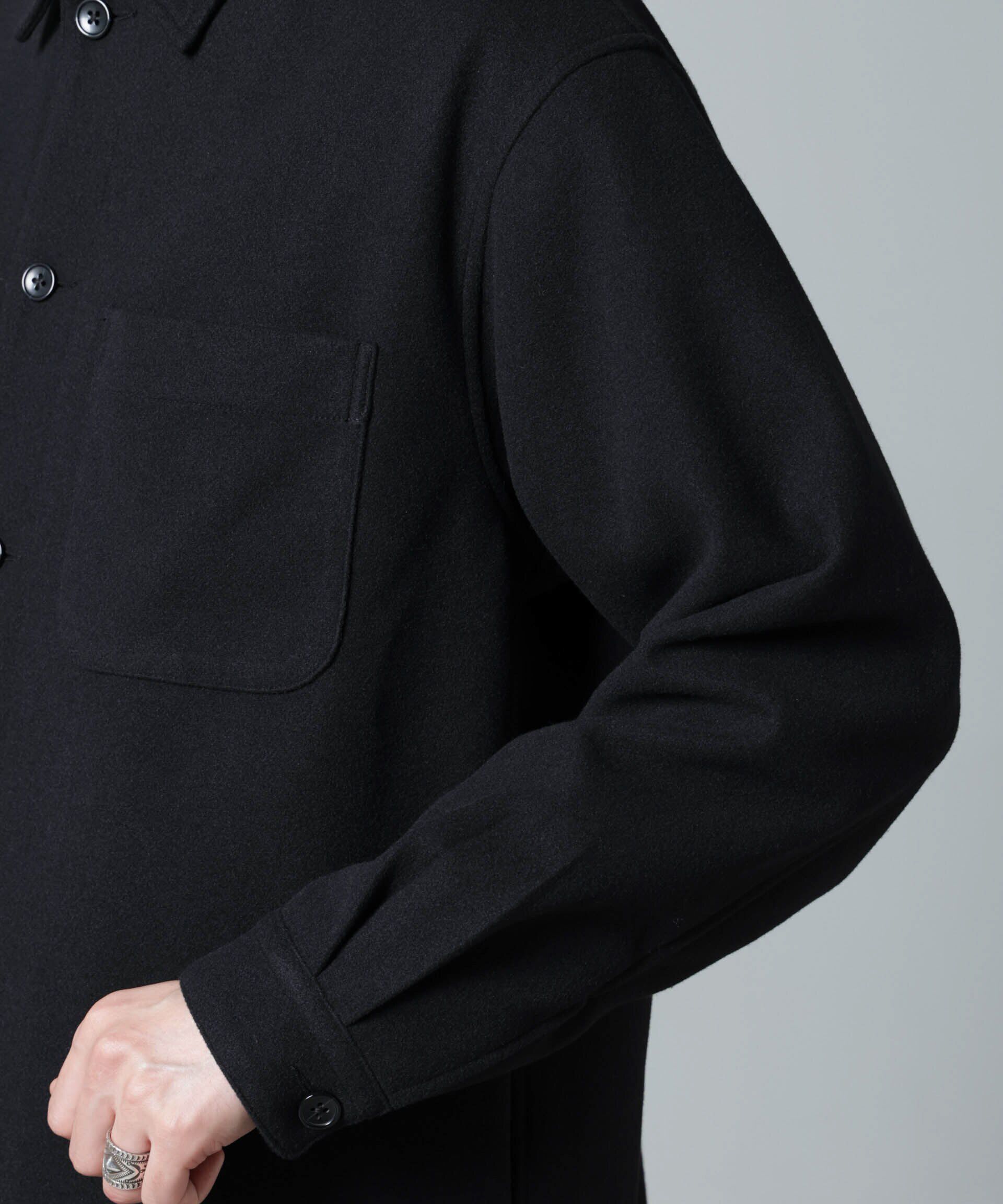 nano･universe「テックメルトン CPOシャツブルゾン」|ブルゾン・スタジャン|