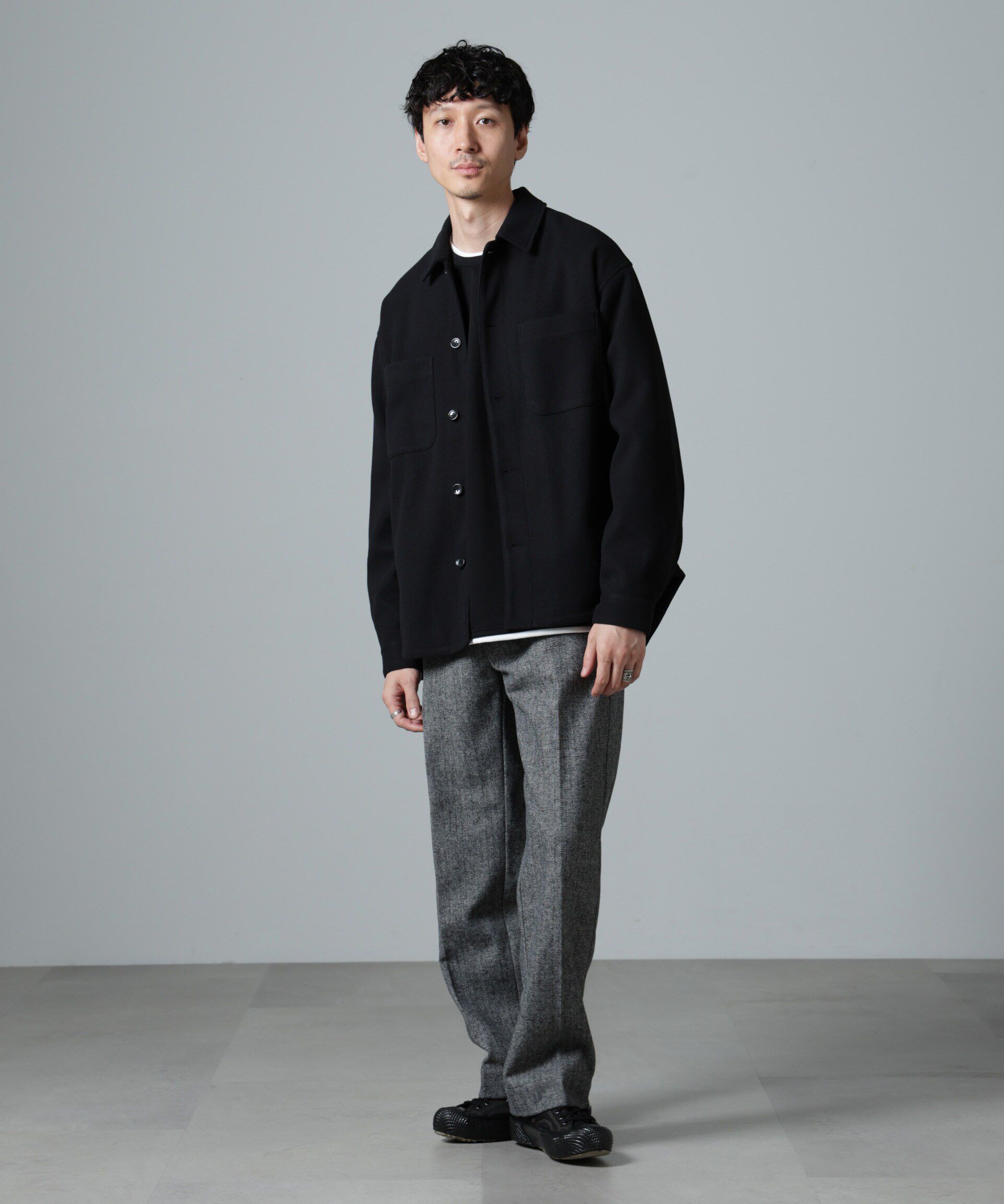 nano･universe「テックメルトン CPOシャツブルゾン」|ブルゾン・スタジャン|