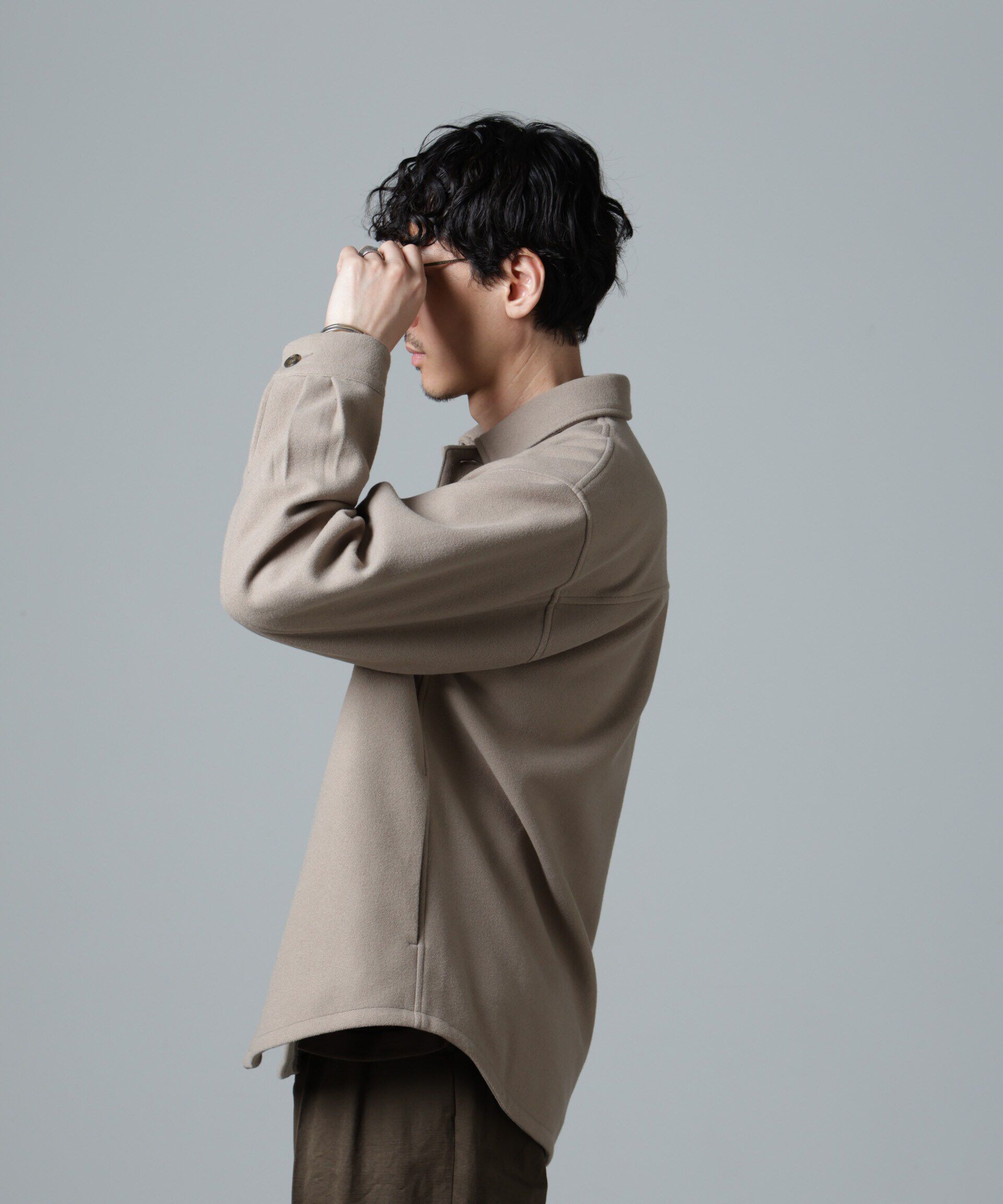 nano･universe「テックメルトン CPOシャツブルゾン」|ブルゾン・スタジャン|