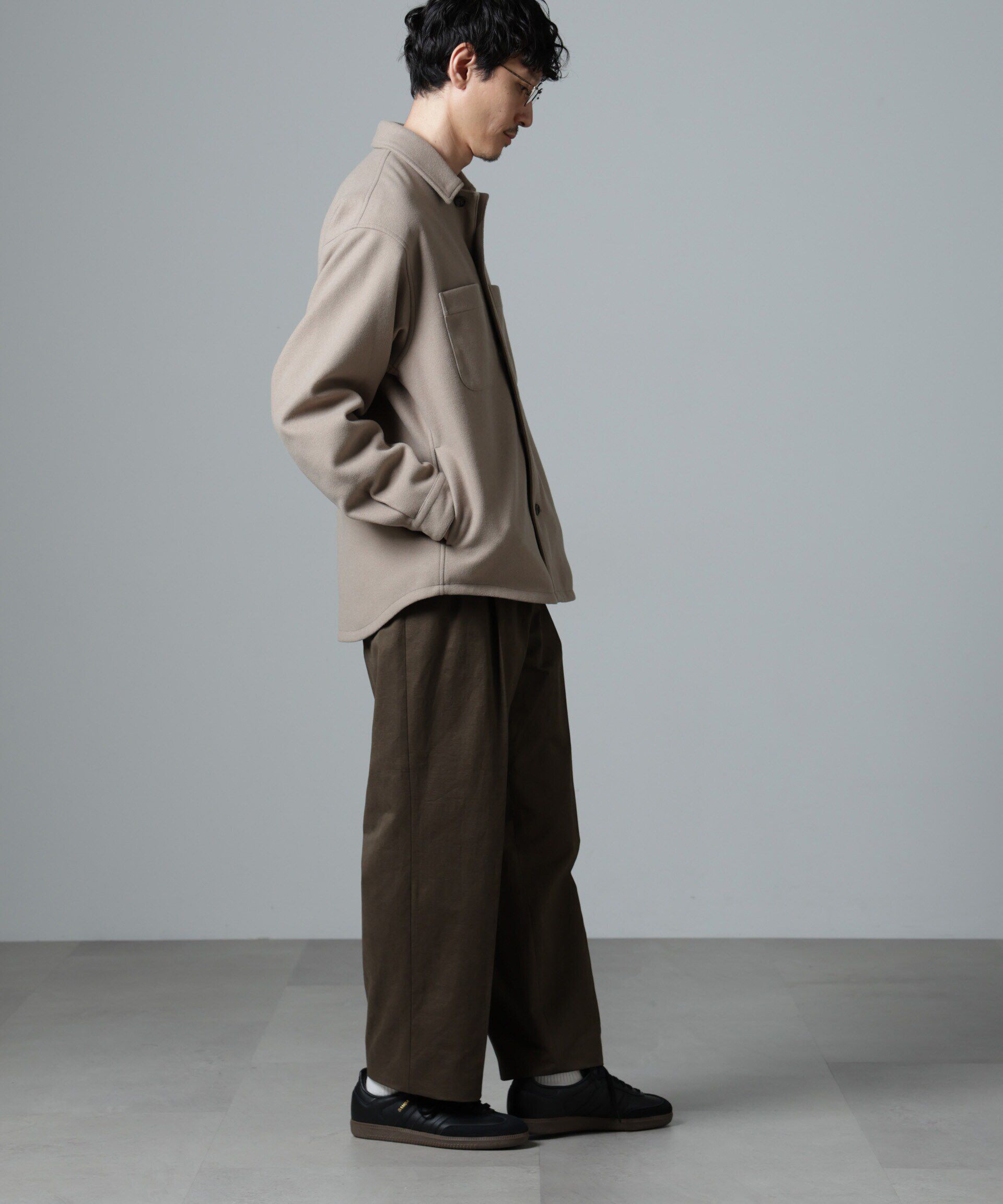 nano･universe「テックメルトン CPOシャツブルゾン」|ブルゾン・スタジャン|