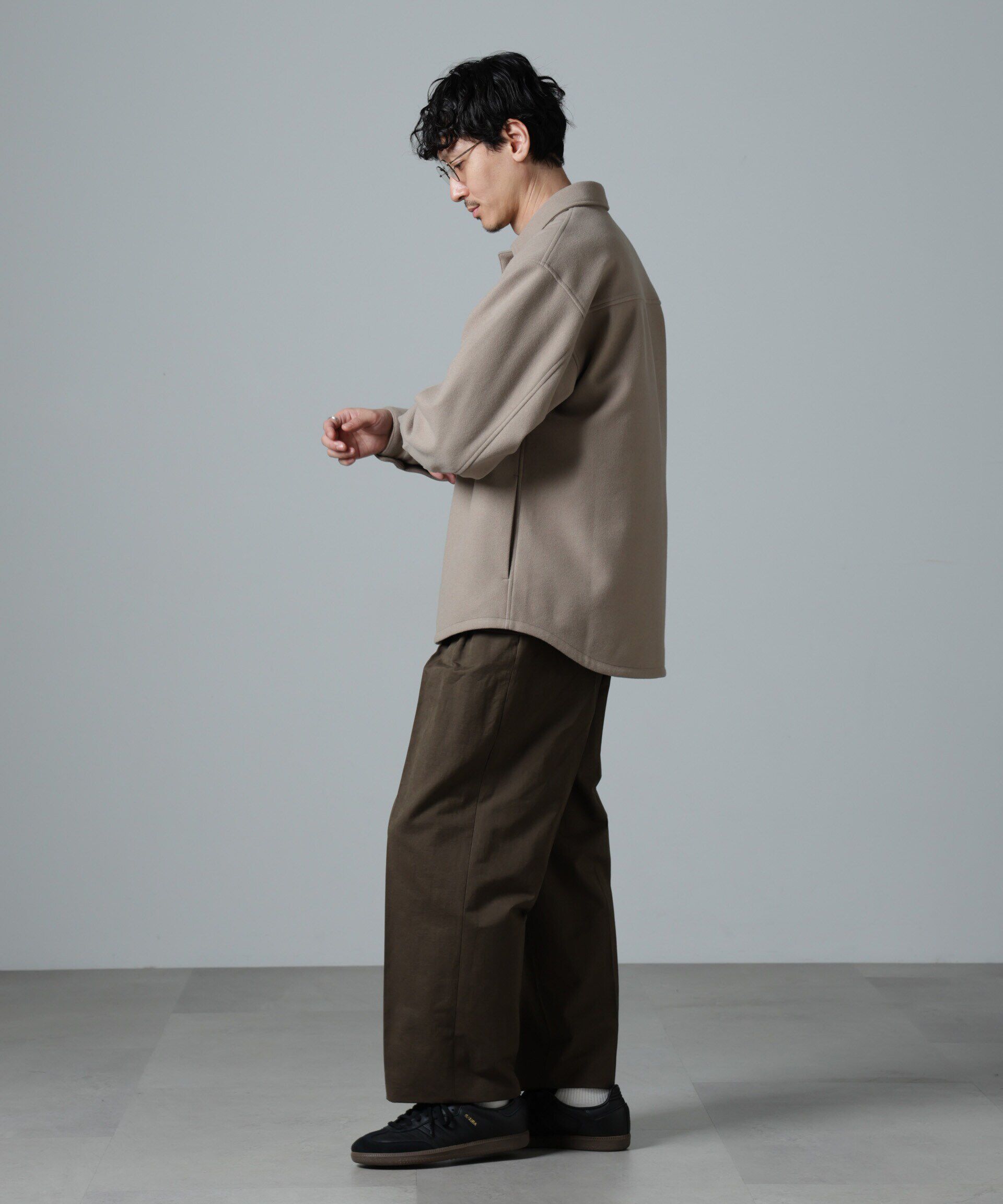 nano･universe「テックメルトン CPOシャツブルゾン」|ブルゾン・スタジャン|