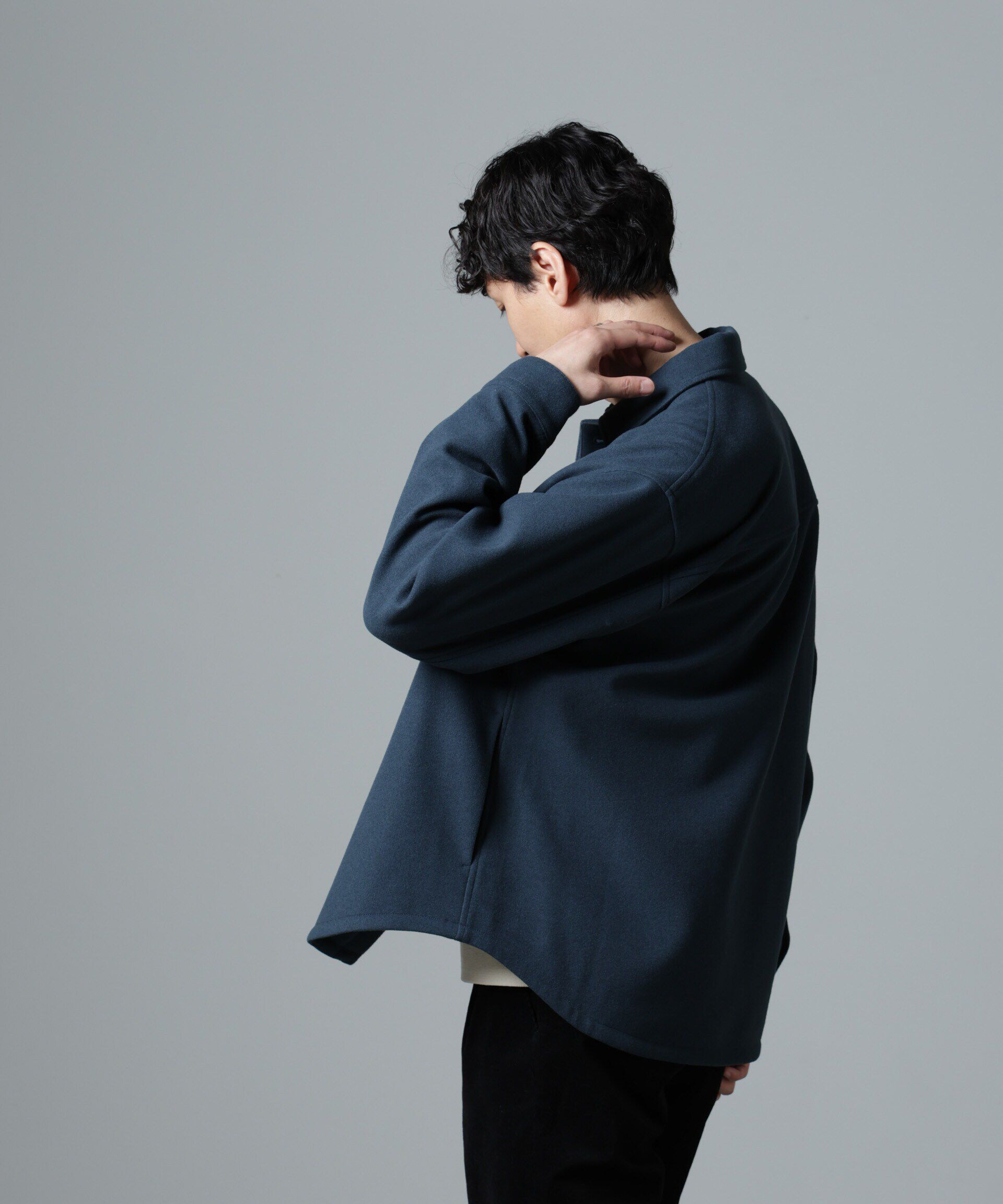 nano･universe「テックメルトン CPOシャツブルゾン」|ブルゾン・スタジャン|