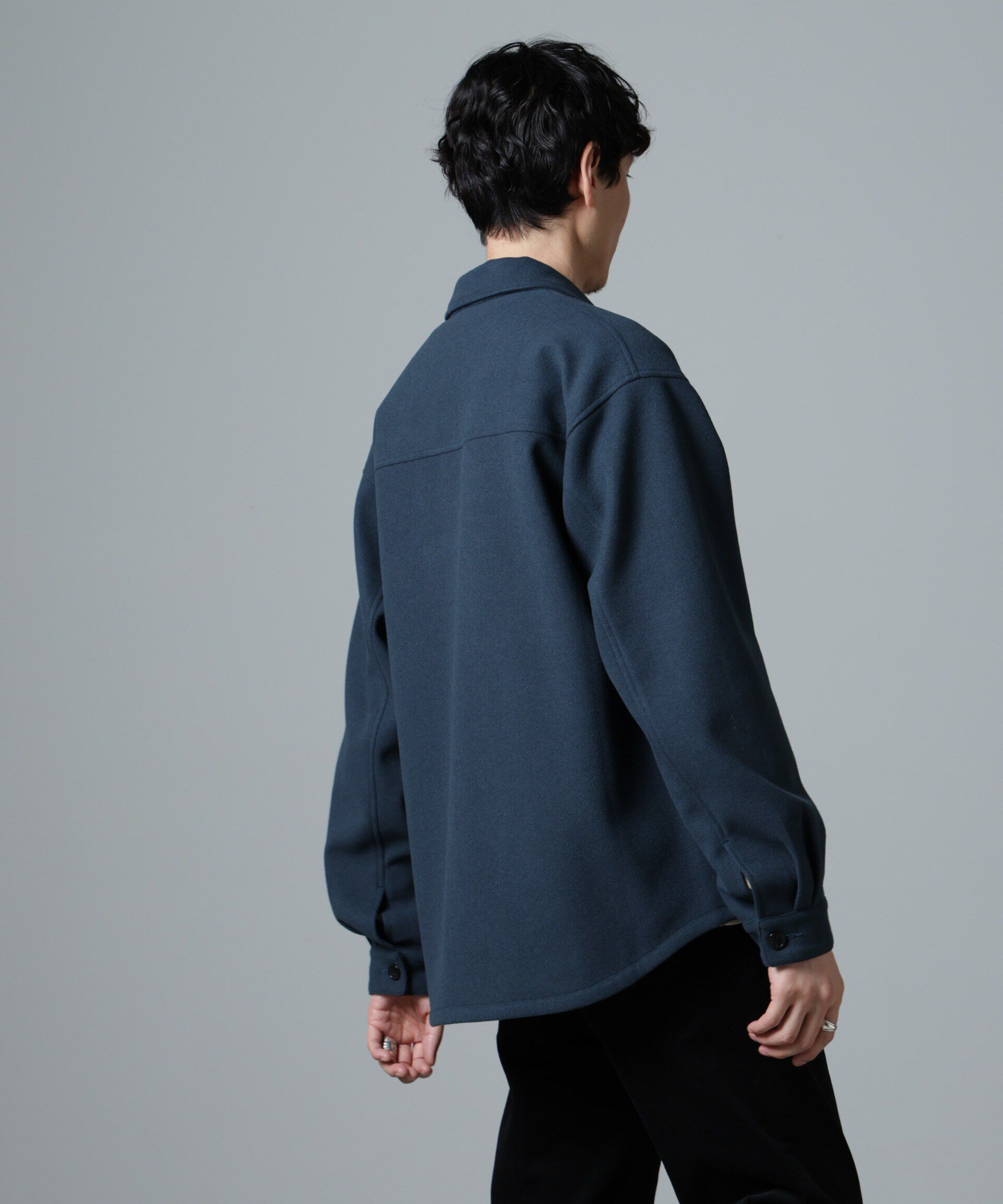 nano･universe「テックメルトン CPOシャツブルゾン」|ブルゾン・スタジャン|