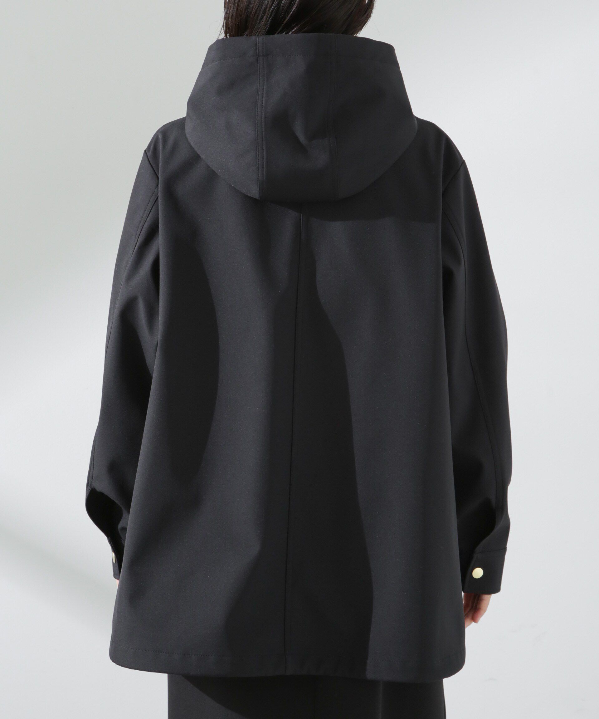 nano･universe「撥水＆花粉ガード フードブルゾン」|ブルゾン・スタジャン|