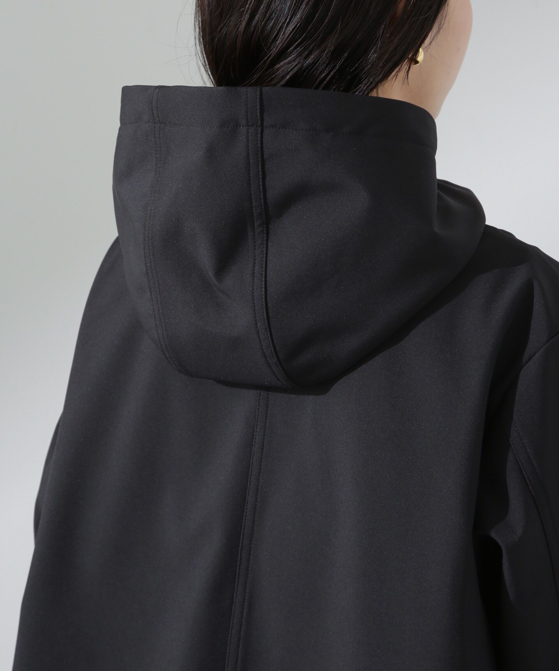 nano･universe「撥水＆花粉ガード フードブルゾン」|ブルゾン・スタジャン|