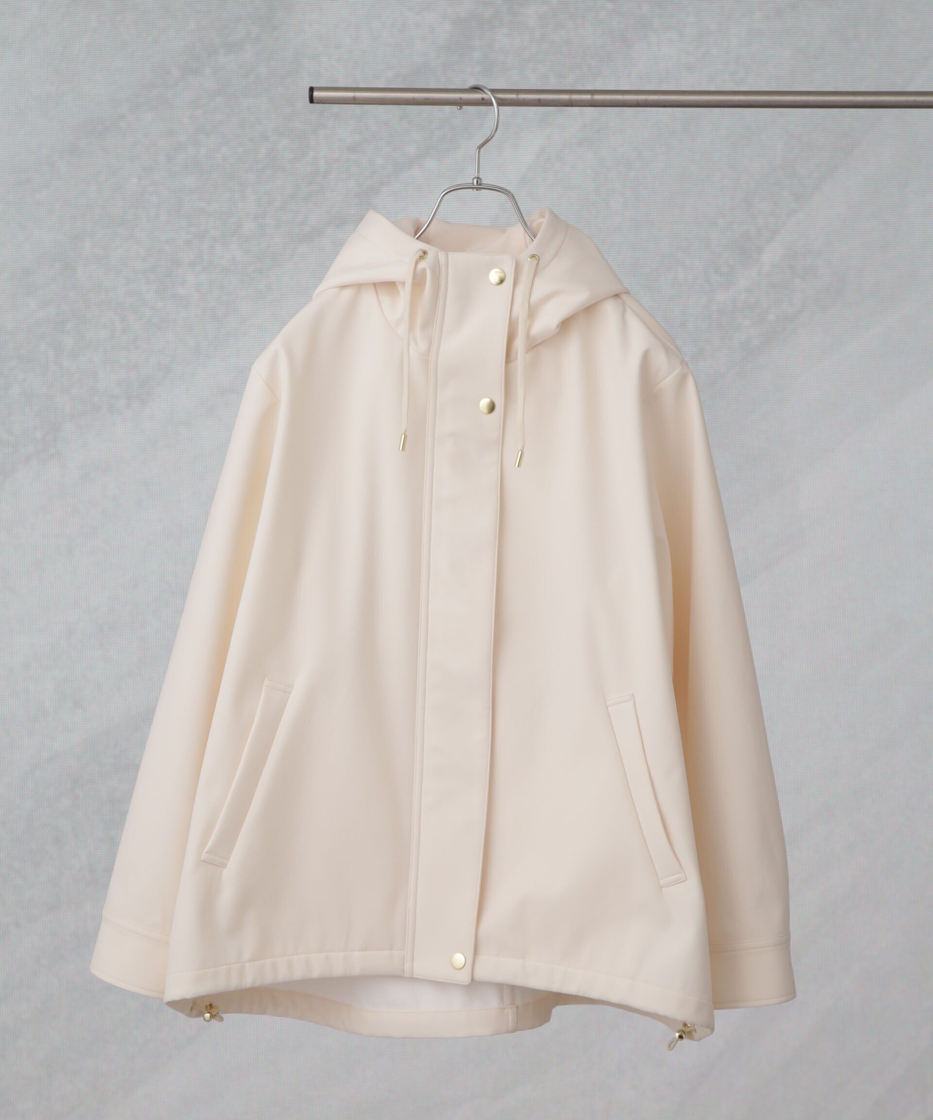 nano･universe「撥水＆花粉ガード フードブルゾン」|ブルゾン・スタジャン|