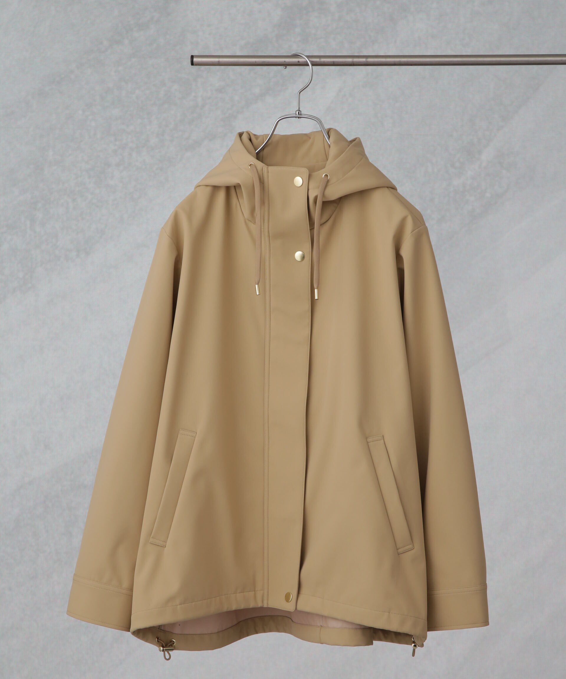 nano･universe「撥水＆花粉ガード フードブルゾン」|ブルゾン・スタジャン|