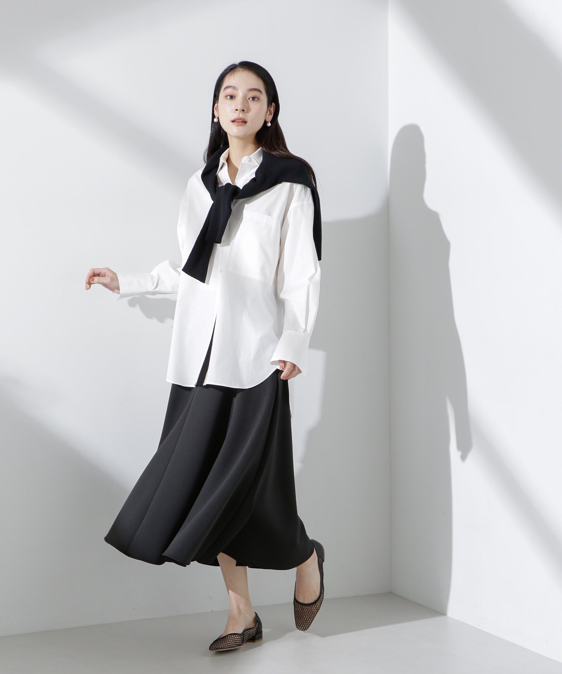 nano･universe「ダンボールサーキュラースカート」|スカート|