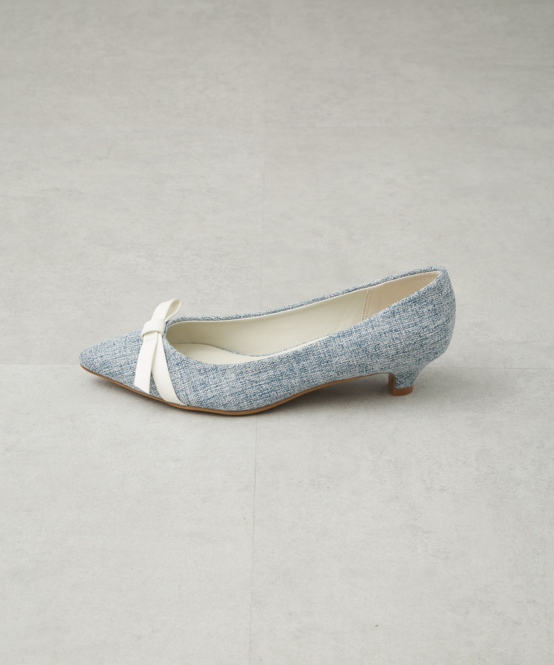 nano･universe「リボンローヒールパンプス」|ビジネス・ドレスシューズ|