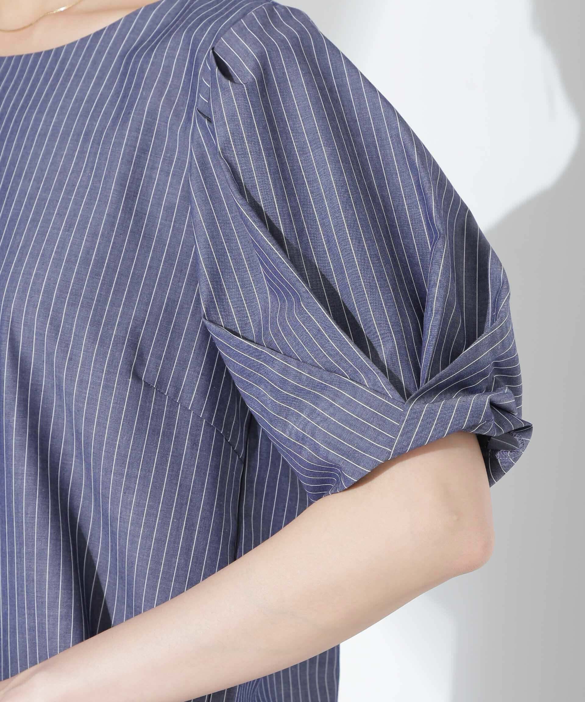 nano･universe「変形スリーブプルオーバーブラウス」|シャツ・ブラウス|